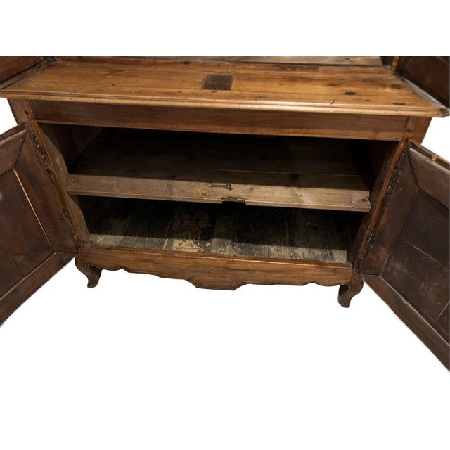 Brown Antique Walnut Farm Buffet For Sale - Image 8 of 12