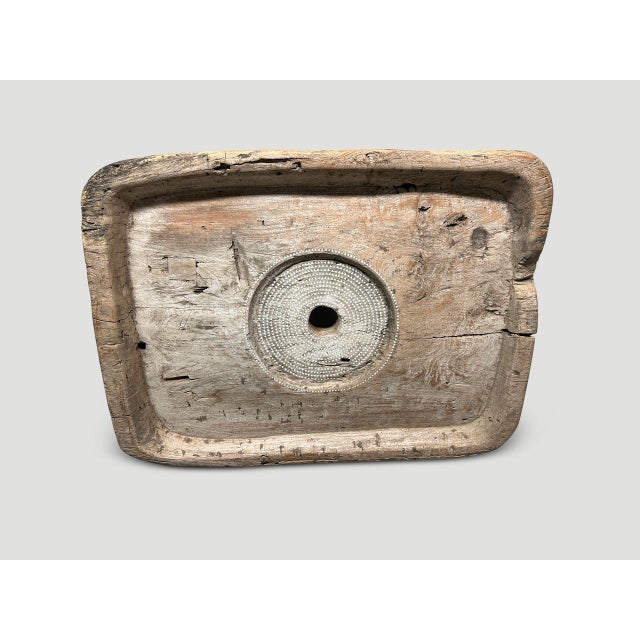 Andrianna Shamaris Century Old Rice Pounder For Sale - Image 14 of 18