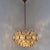 Museum-quality, high-end designer light of the absolute highest caliber: a sculptural, six-light chandelier from the...