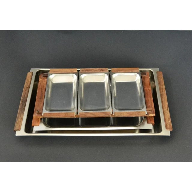 Danish Trays in Metal, 1980s, Set of 5 For Sale - Image 9 of 9