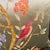 Textile Chinoiserie Bird Cushion Cover With Cream Piping For Sale - Image 7 of 14