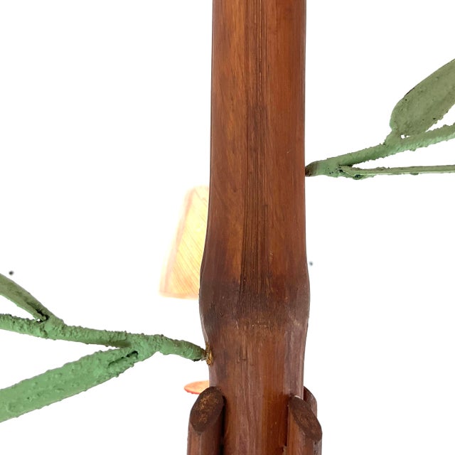 2000 - 2009 Natural Bamboo and Metal Currey and Co. Chandelier For Sale - Image 5 of 13