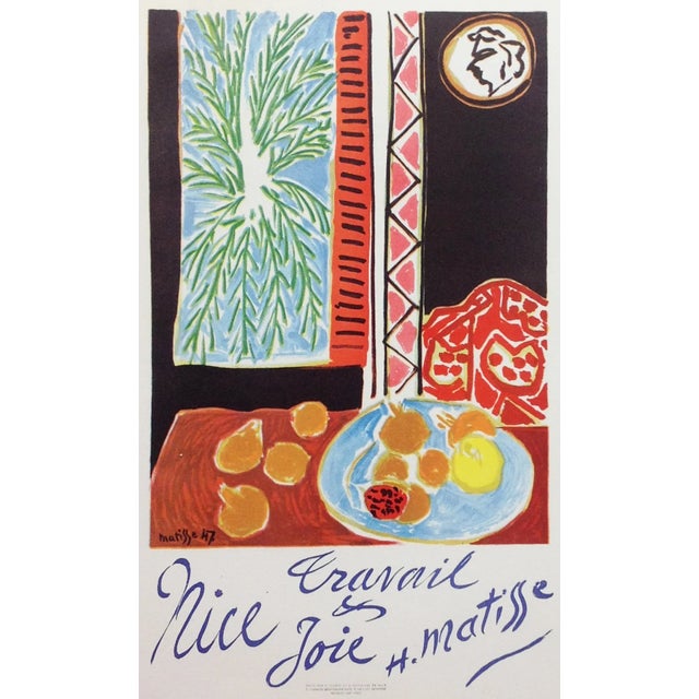 Abstract Matisse Lithograph 40 Travail Et Joie Mourlot 1969 For Sale - Image 3 of 3