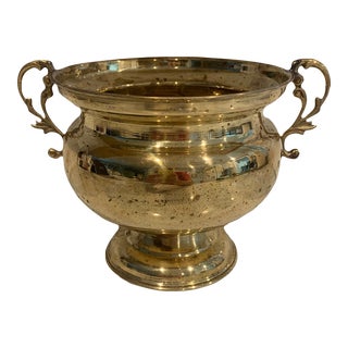 Brass Planter With Two Handles For Sale