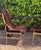 20th Century Brass And Brown Velvet Dining Room Chairs - Set of 4 For Sale - Image 11 of 12