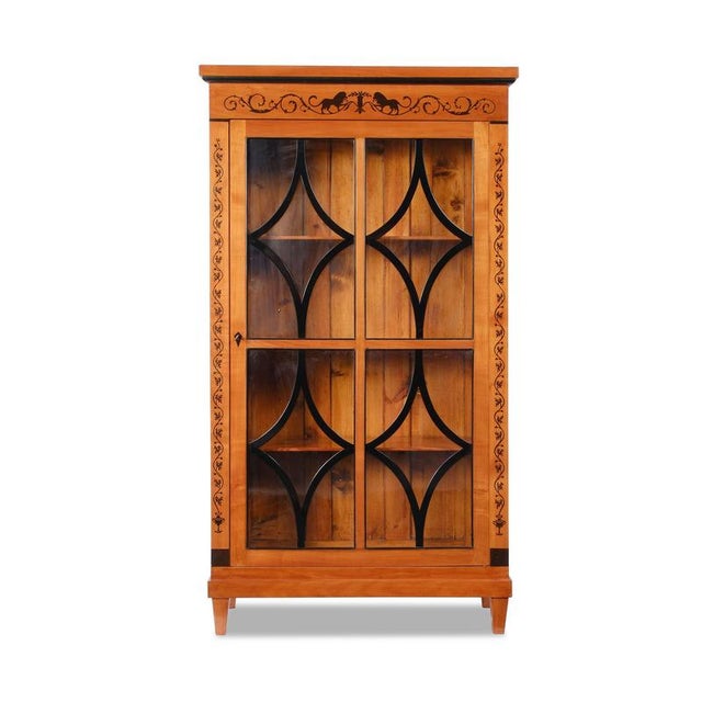 Tan Biedermeier II Corner Display Cabinet, Rhineland, 1890 For Sale - Image 8 of 8