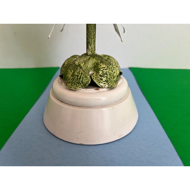 Italian Flower Bouquet Lamp & Shade, C1960 For Sale - Image 9 of 12