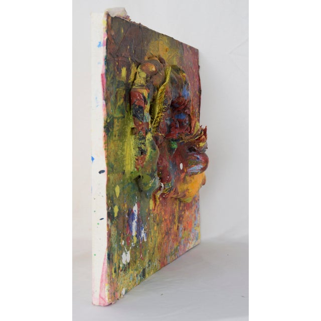 Galaxy Assemblage - Abstract Expressionist Composition in Acrylic on Canvas Bold sculptural composition by California...