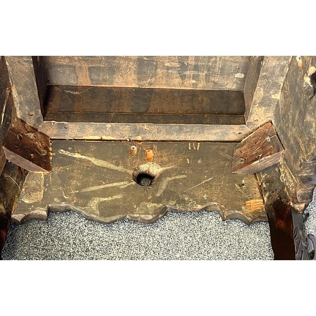 Antique Asian Carved Rosewood Jardiniere/ Plant Stand For Sale - Image 9 of 12