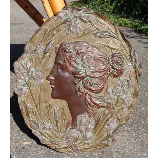 Art Nouveau Bas Relief by Ernst Wahliss, Vienna, Austria, 1890s For Sale - Image 9 of 9
