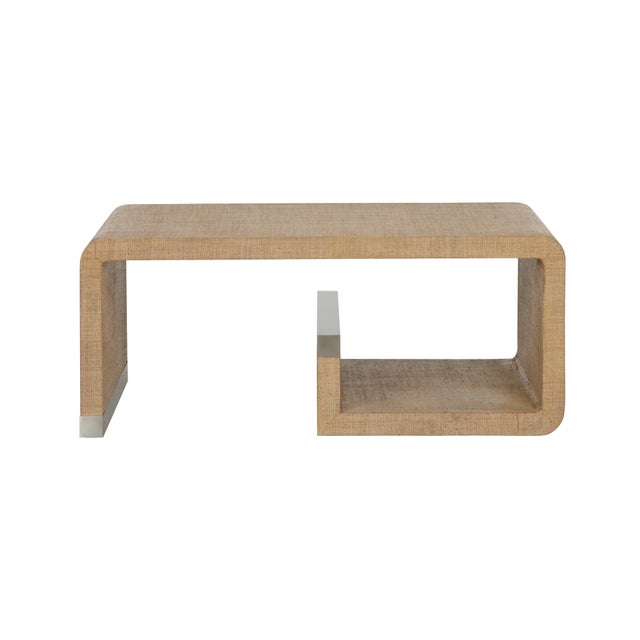 The open Greek key shape of the Hera coffee table is a versatile piece that can complement a variety of styles. This...
