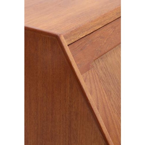 Brown Mid-Century Teak Secretary by H. W. Klein for Bramin For Sale - Image 8 of 18