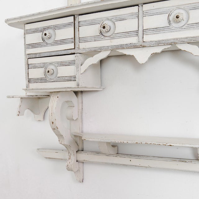 1910s Belgian Kitchen Wall Shelf For Sale - Image 4 of 6