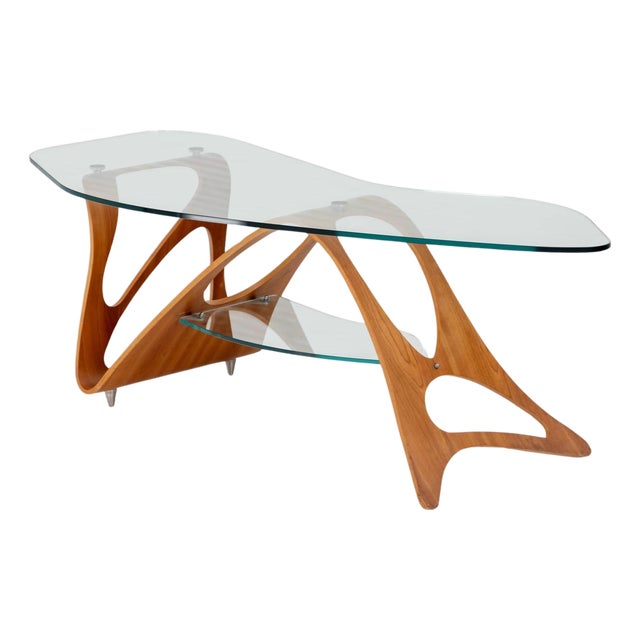 Arabesco Coffee Table by Carlo Mollino for Zanotta, Italy 20th Century For Sale