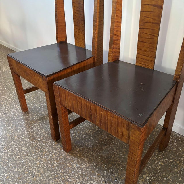 Art Deco Dutch Chairs and Table, 1930s, Set of 34 For Sale - Image 4 of 13