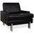 AK 644 3-Seater Sofa and Lounge Chairs in Black Leather from Rolf Benz, Set of 3 For Sale - Image 4 of 18