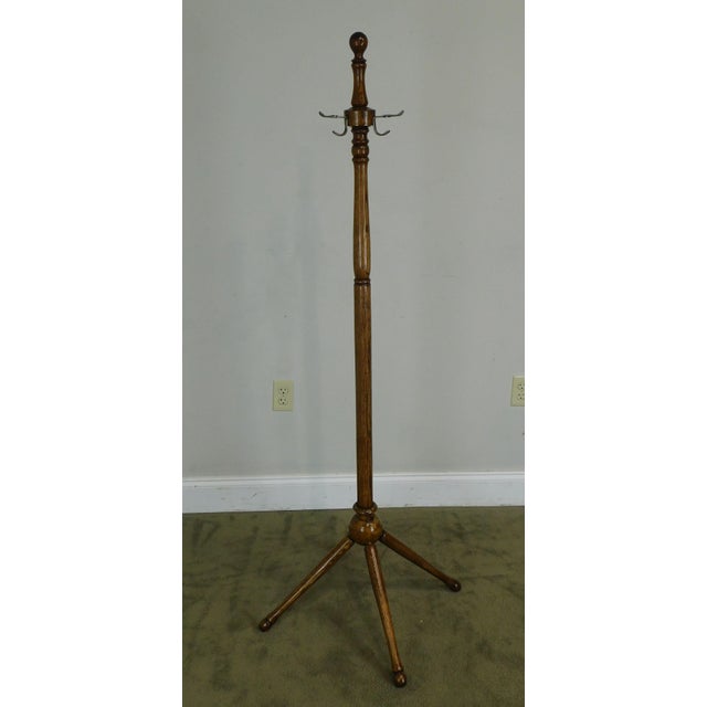 Antique Oak Coat Rack Chairish