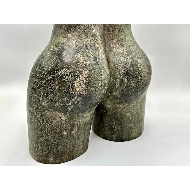 Modern Art Deco Female Torso Sculpture, 1920s, Carved Wood For Sale - Image 3 of 12