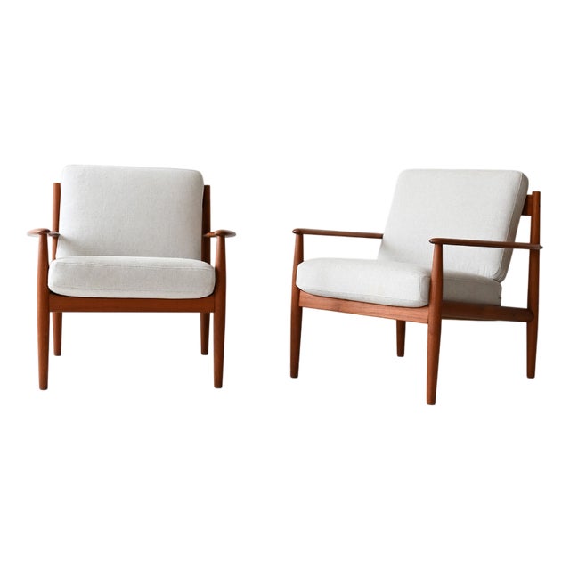 Set of Teak Chairs by Grete Jalk for France & Daverkosen, 1960s For Sale