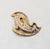 Vintage 1960s Signed Crown Trifari Abstract Goldtone Faux-Citrine & Clear Rhinestone Brooch For Sale In Philadelphia - Image 6 of 8