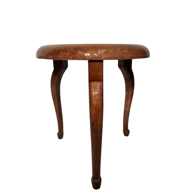 Parchment Stools by Aldo Tura, Italy, 1950s, Set of 2 For Sale - Image 6 of 11