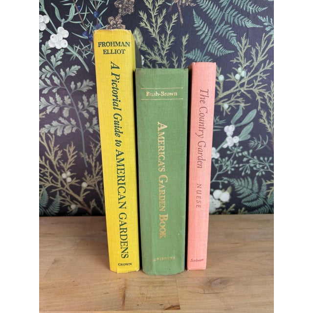 Vintage Garden Book Stack — Botanical Reference Decor Collection For Sale - Image 4 of 4