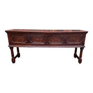 17th Century English Dresser Base For Sale