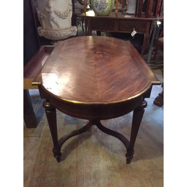 Wood 1900's French Inlaid Side Table For Sale - Image 7 of 10