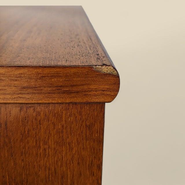 Vintage Teak Rolling Cabinet or End Table For Sale - Image 9 of 15