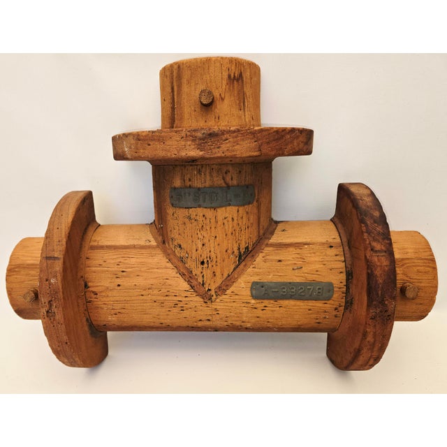 1950s Set of 4 Wood Industrial Foundry Molds For Sale - Image 5 of 15