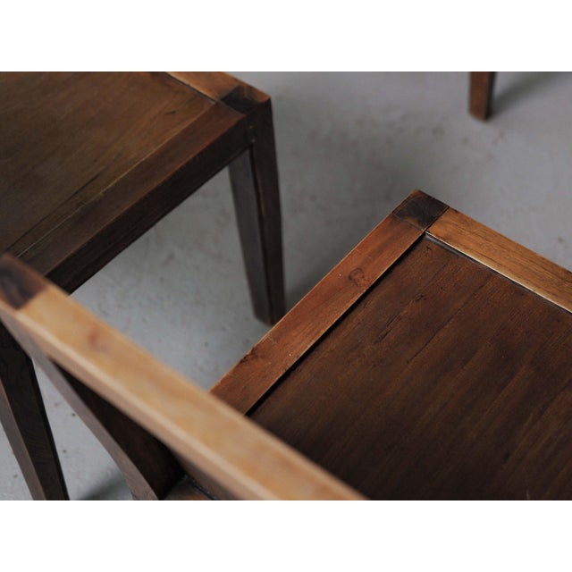 Architectural Oak Chairs, France, 1970, Set of 6 For Sale - Image 11 of 18