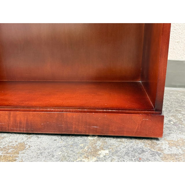 Transitional Cherry Stain Bookcase For Sale - Image 12 of 12