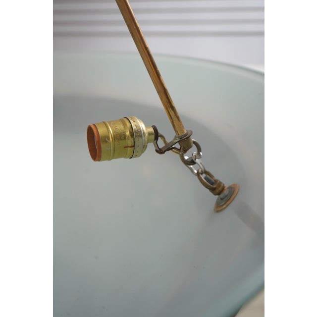 1970s Vintage Art Deco Bowl Form Chandelier Fixture For Sale - Image 5 of 8