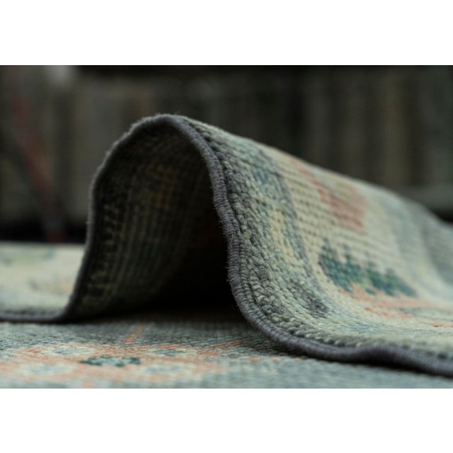 Textile Turkish Oushak Rug 3' x 12'5" #19150 For Sale - Image 7 of 8