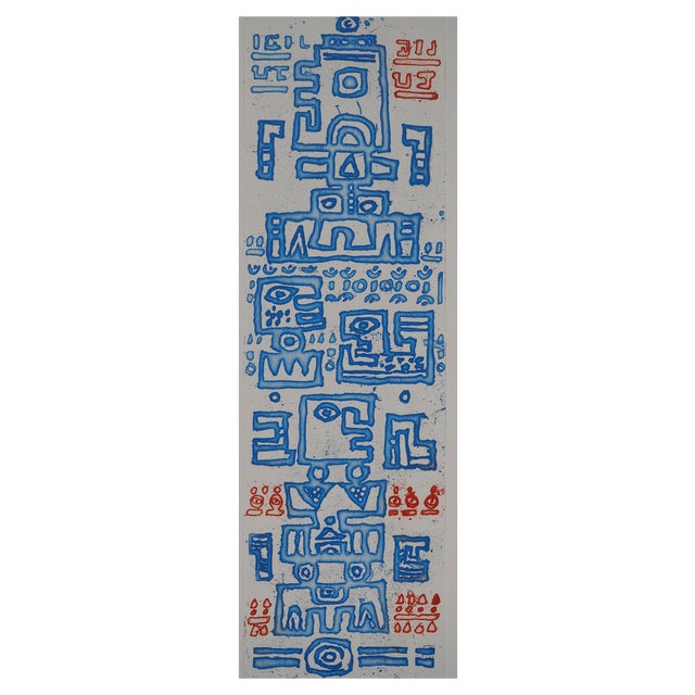 Jacques Soisson, Response in Blue, Original Engraving For Sale