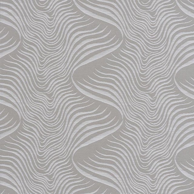 Sample - Schumacher Sauvage High Performance Woven Fabric in Dove For Sale