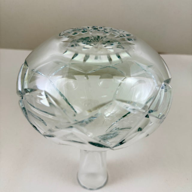 Vintage Cut Crystal Ship Captains Liquor Decanter For Sale - Image 10 of 10