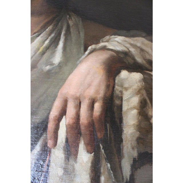 Grand Tour 19th Century Allegorical Painting of a Greek Goddess For Sale - Image 3 of 13