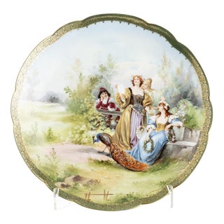 20th Century Austrian Porcelain Plate For Sale