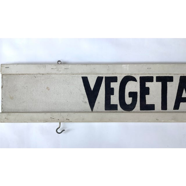 1970s Vintage Vegetables Farm Stand Sign For Sale - Image 5 of 8