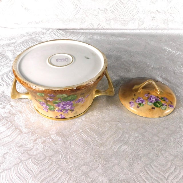 Royal Munich Zeh Scherzer Wood Look Porcelain Biscuit Jar For Sale - Image 10 of 12