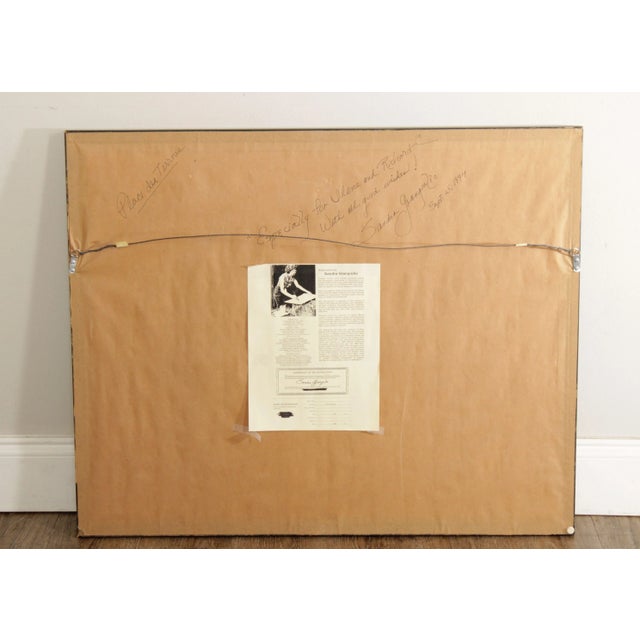 Sandra Giangiulio 'Le Marchand des Fleurs' Watercolor Lithograph Print For Sale - Image 11 of 13