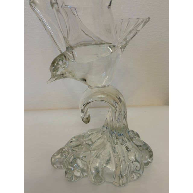Murano 1980s Murano Seagull on Wave Sculpture For Sale - Image 4 of 10