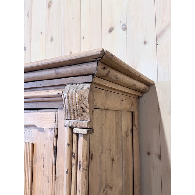 English Antique English Pine Four Door Architectural Cupboard Cabinetry For Sale - Image 3 of 9