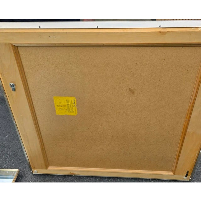 Metal Pair of Vintage Labarge Mirrors With Rose Gold Colored Detailing For Sale - Image 7 of 8