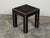 Vintage Italian Midcentury Faux Alligator Side Table with Metal Accents For Sale - Image 4 of 10