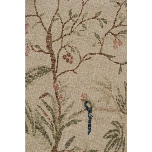 2010s Rug & Kilim’s Modern Pictorial Rug in Green and Taupe With Scenery Depiction For Sale - Image 5 of 7