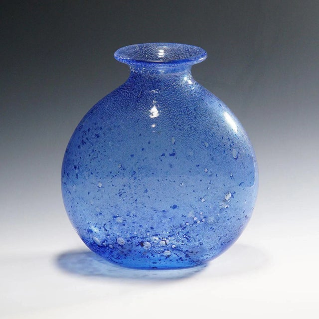 1960s Blue Efeso Vase by Ercole Barovier for Barovier & Toso, 1964 For Sale - Image 5 of 12