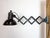 Black Industrial Black Enamel Scissor Wall Lamp, 1950s For Sale - Image 8 of 18