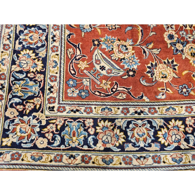 Persian Vintage Turkmen Area Rug, Hand-Knotted Wool, Allover Geometric Pattern, Pistachio Green & Red, 4x8 For Sale - Image 3 of 18